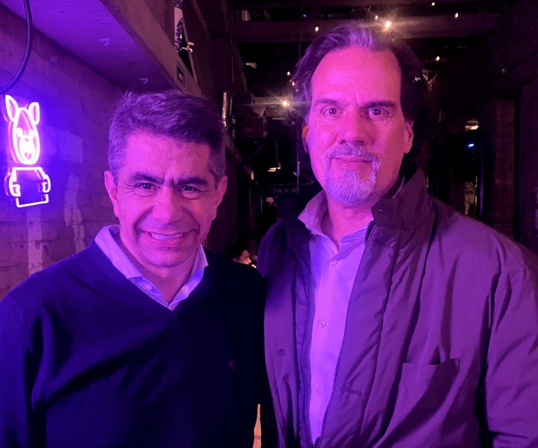 Mauricio Rosillo, vicepresidente de Negocios del Grupo Bancolombia y Jaime Andrés Velásquez, abogado