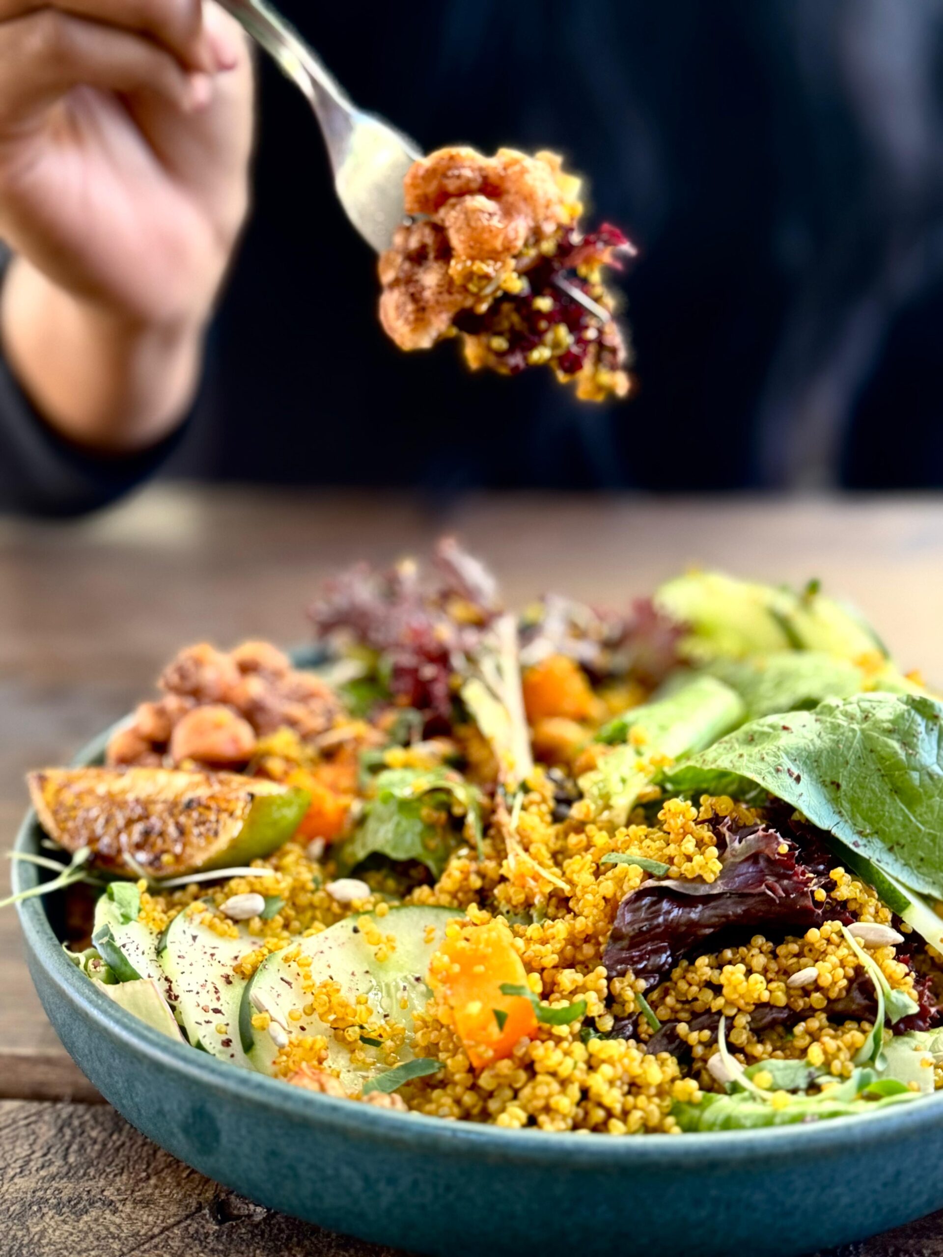 El Quinoa & Harissa Bowl, una de las especialidades de la casa