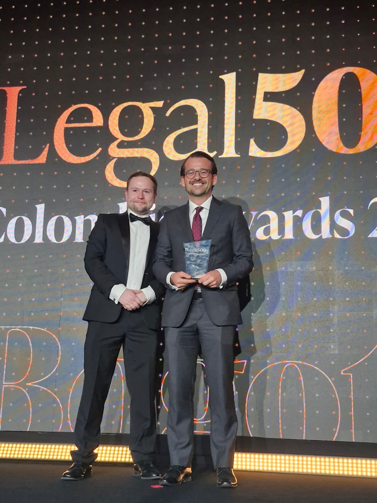 Joseph Boswell, editor global The Legal 500; Santiago Cruz, socio de resolución de conflictos en PPU.