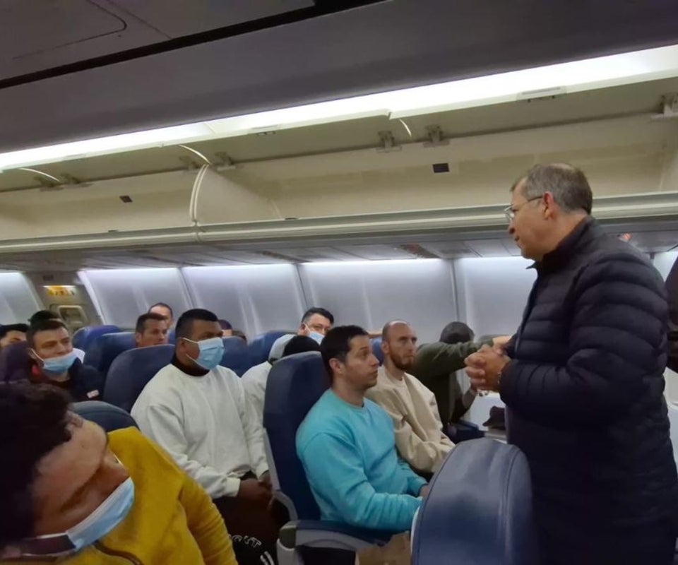 Gustavo Petro, presidente de Colombia y Daniel Noboa, mandatario de Ecuador en la reunión en Galápagos