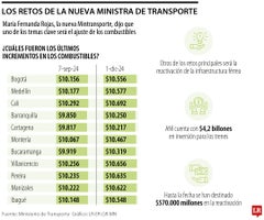 Ministerio de Transporte analizará los ajustes hechos a los precios de los combustibles