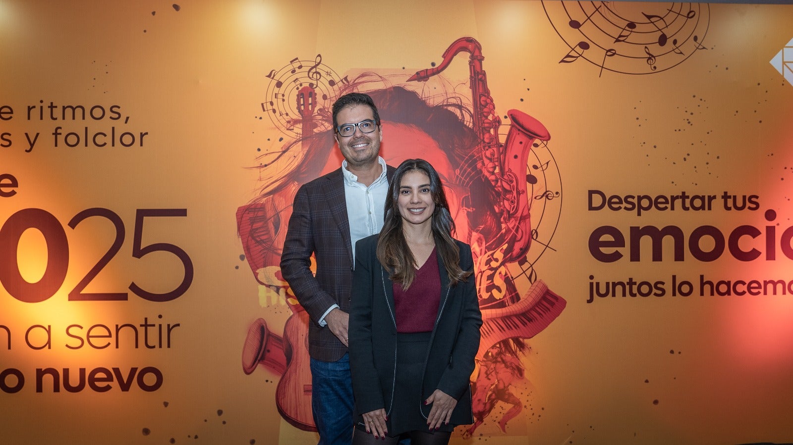 Eileen Moreno, actriz colombiana; y Andrés Méndez, ingeniero de sistemas.