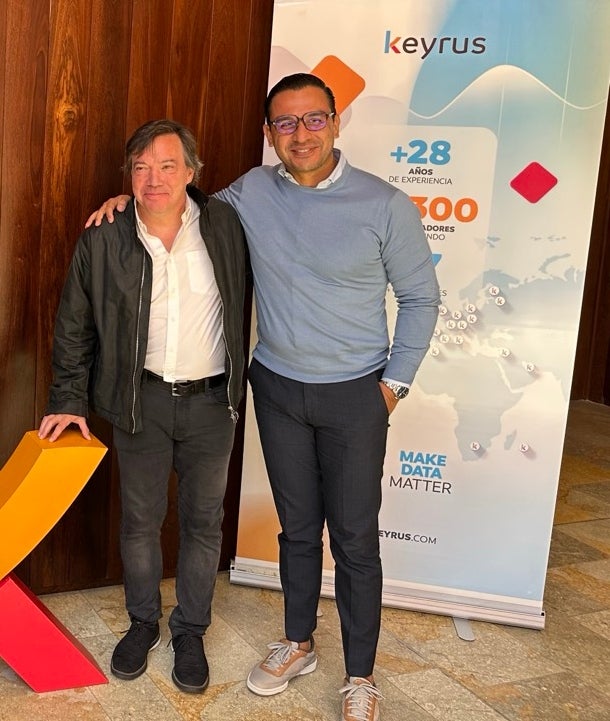 Jorge Barón, vicepresidente de Keyrus Latam; y Raúl Castellanos, country manager Keyrus México.