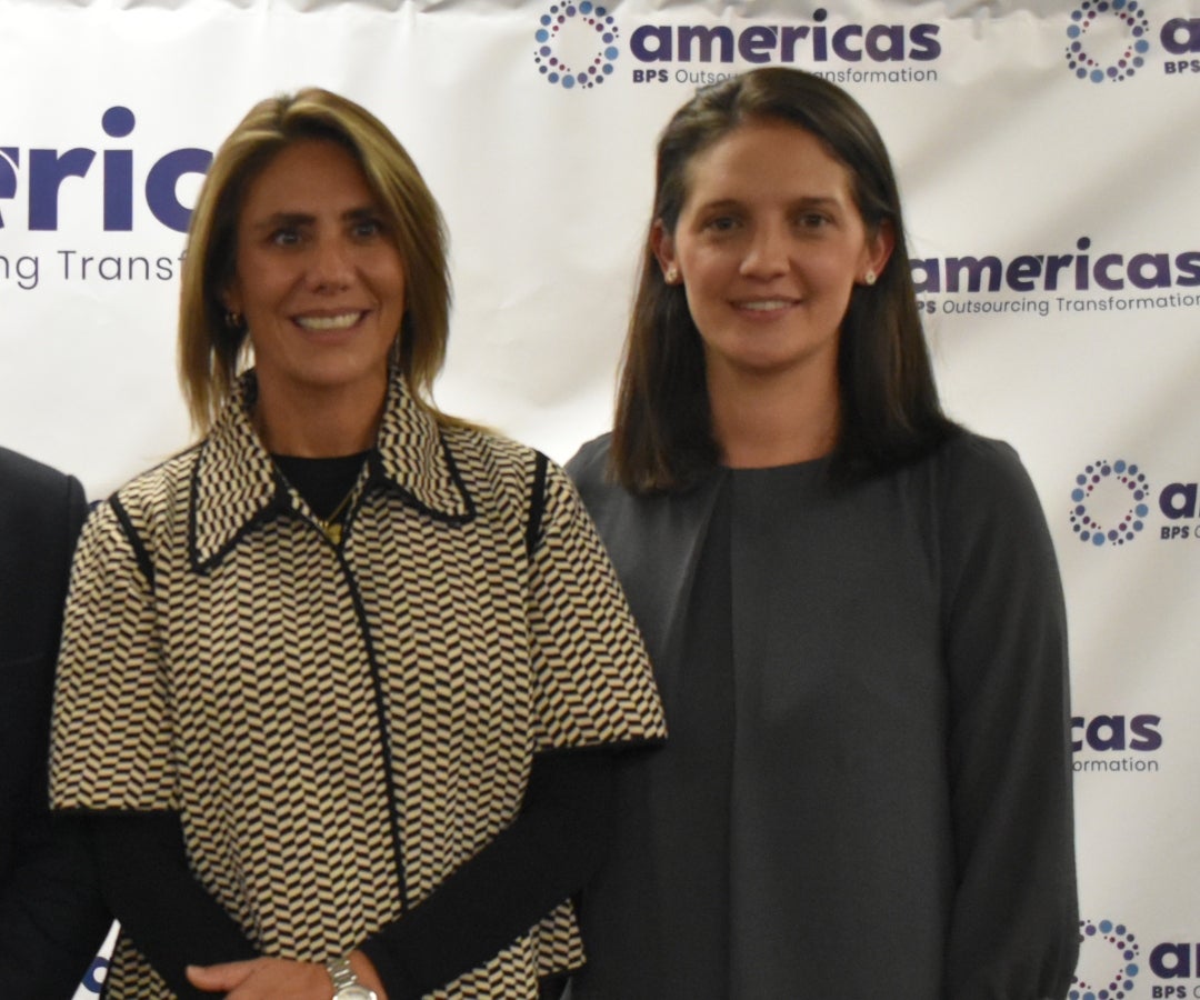 Ana Karina Quessep, presidenta ejecutiva de la Asociación Colombiana de BPO, Bpro; y Natalia Orozco Naranjo, subdirectora de la Cámara de Industria Digital y Servicios de la Andi.