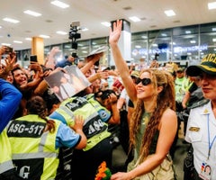 Shakira en su llegada a Perú Shakira en su llegada a Perú.