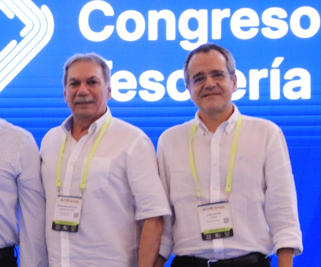 Armando Zabaraín, representante delPartido Conservador en la Comisión Tercera;y Juan David Correa, presidente de Protección durante el Congreso de Tesorería.
