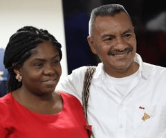 Francia Márquez, vicepresidente; y Nelson Lemus, Viceministro de los Pueblos Étnicos y Campesinos