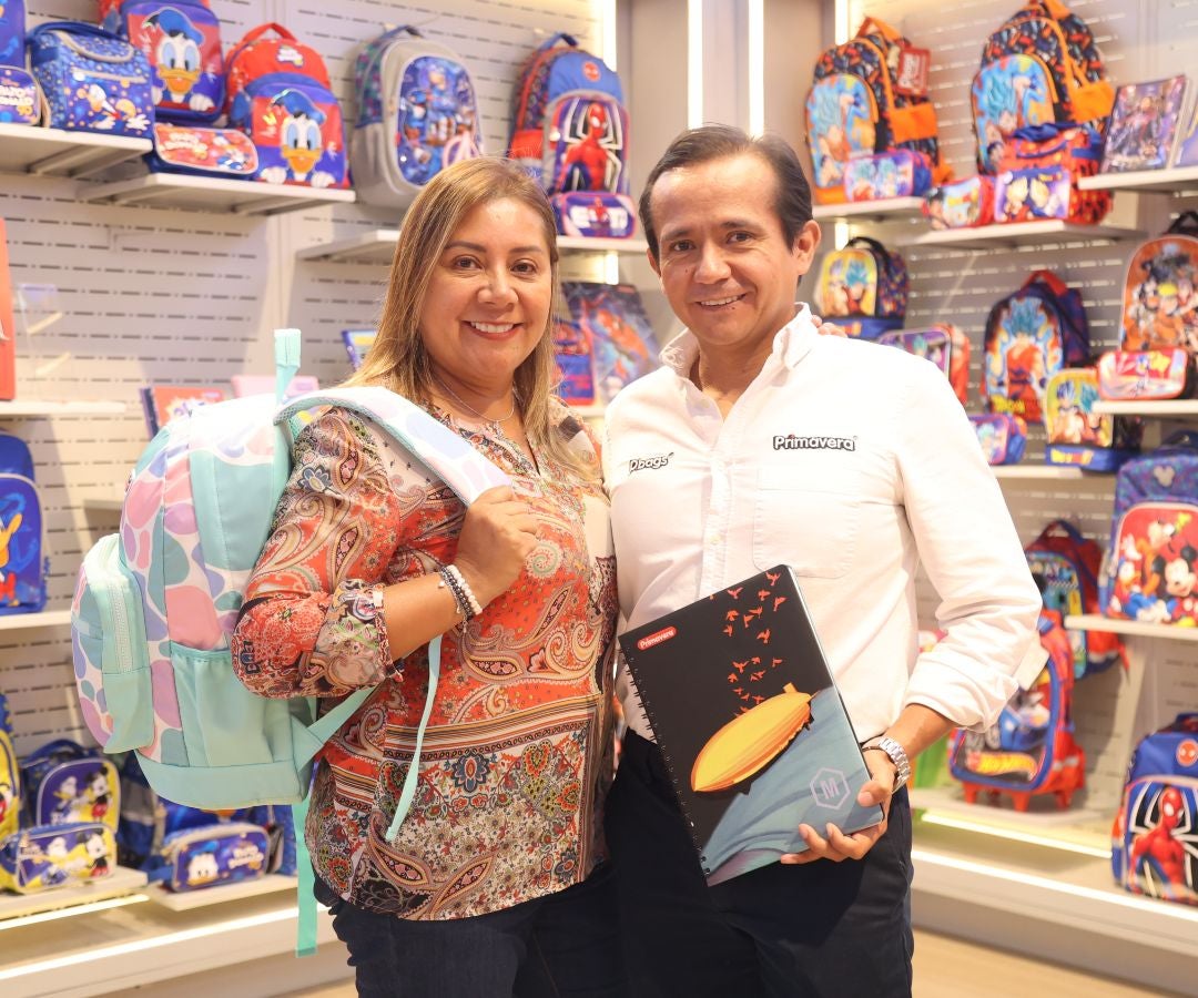 César Barón y Andrea Barón, gerentes de Papeles Primavera