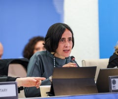 Susana Muhamad en la COP16 Presidente de la COP16, Susana Muhamad en la plenaria
