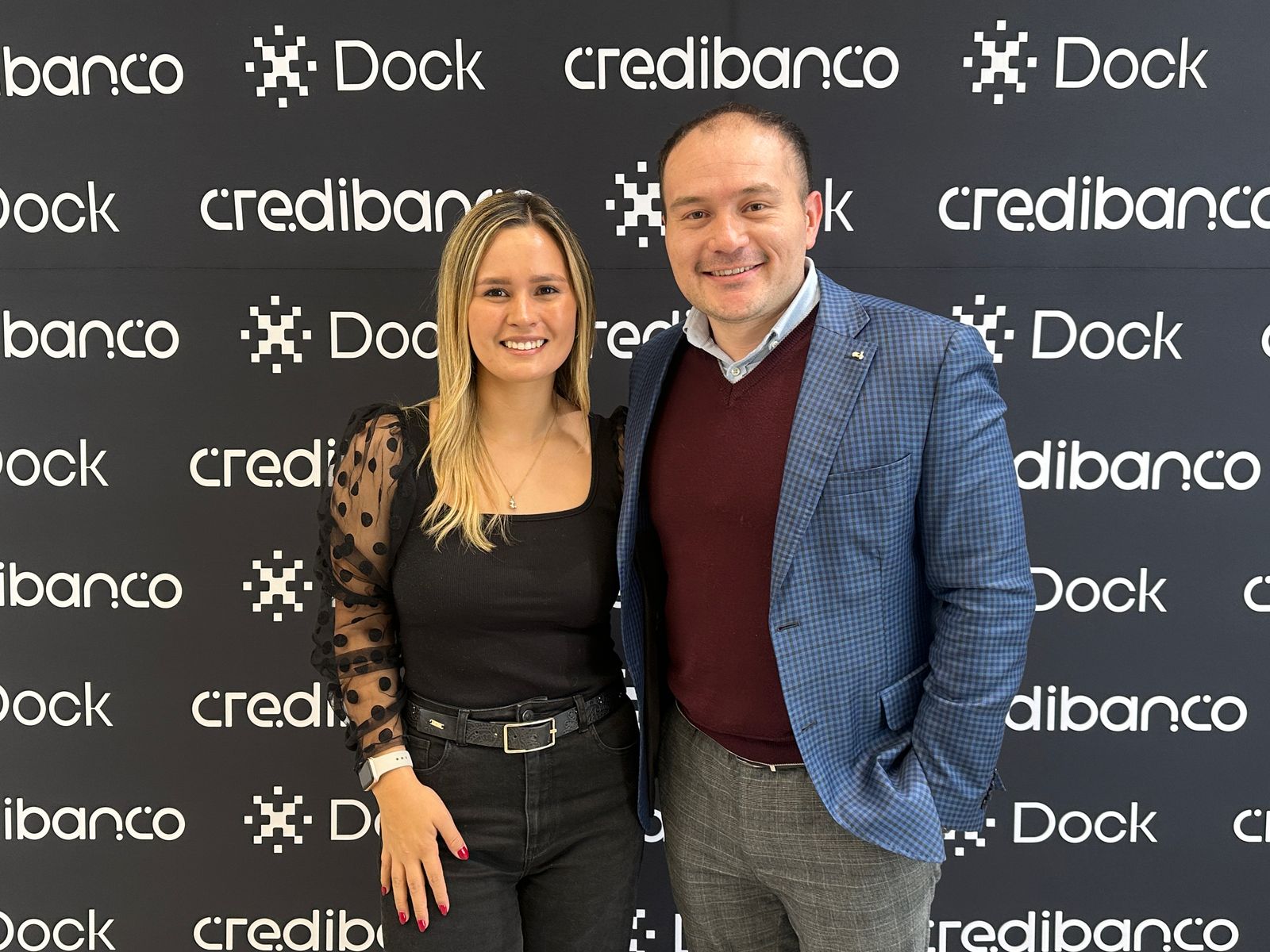 Tatiana León, gerente de pagos inmediatos de Credibanco; y Daniel Gutiérrez, líder legal de Credibanco.
