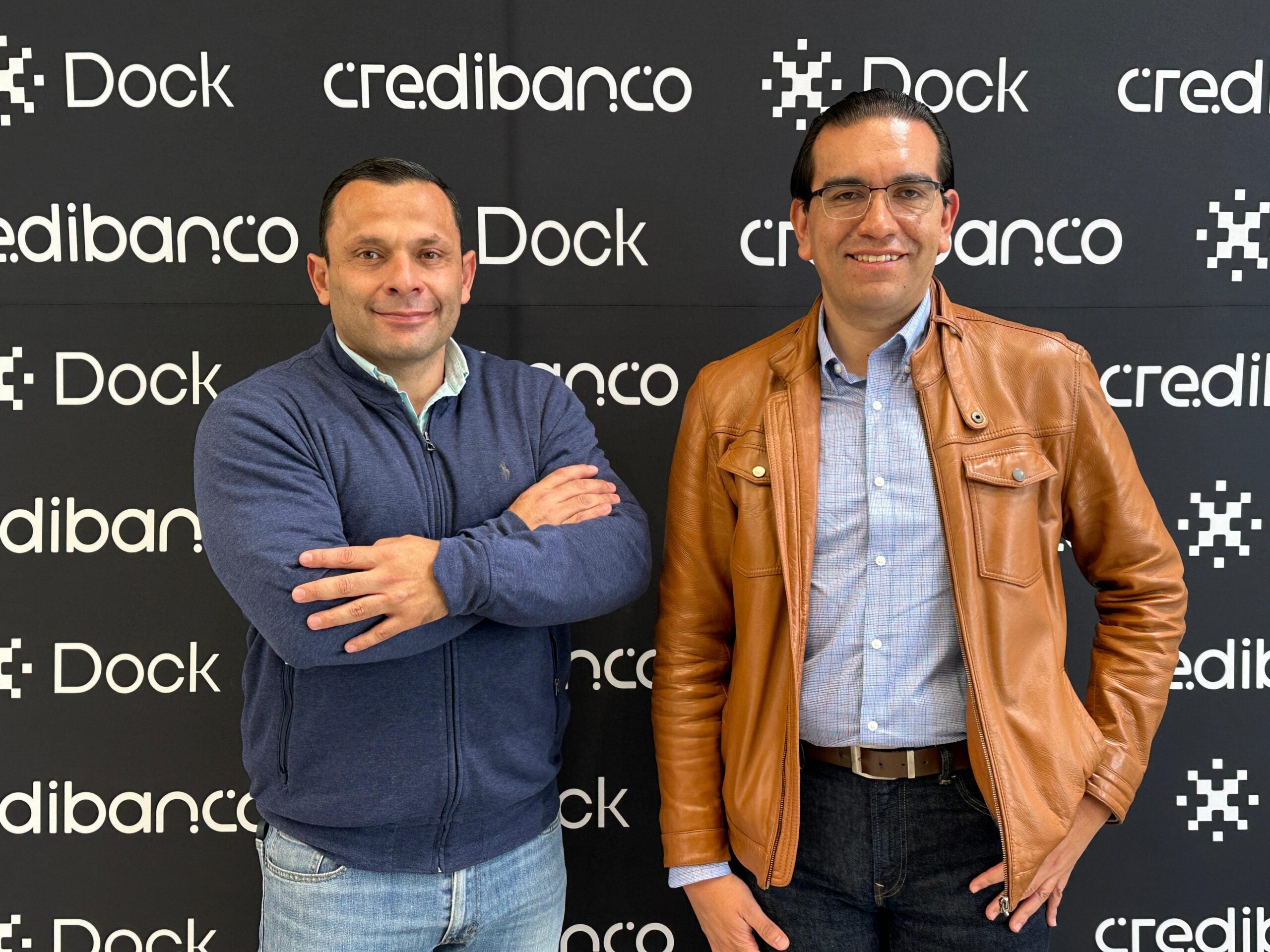 Cristian Nariño, video residente de tecnología; y Jorge Talero, vicepresidente financiero de Credibanco.