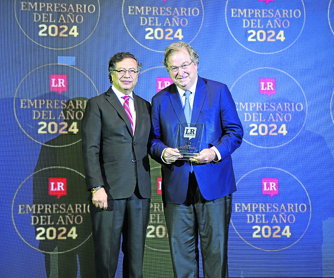 Presidente Gustavo Petro y presidente de Grupo Nutresa, Jaime Gilinski