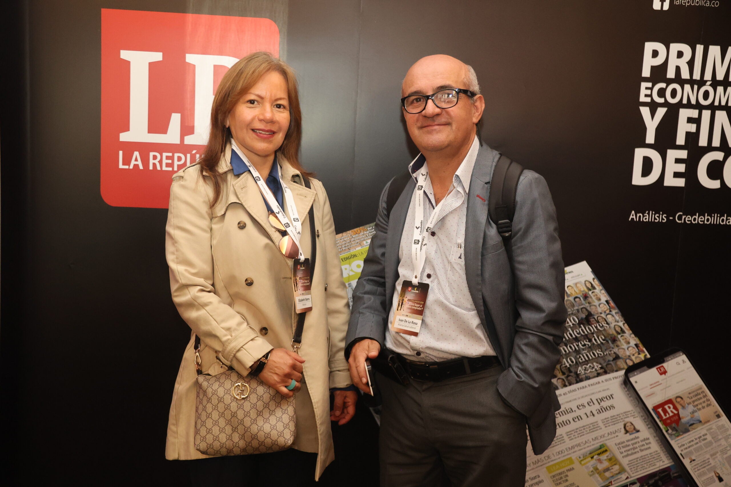 Elizabeth Ibarra, ejecutiva de Alianza IPS medicina laboral; e Iván de La Rosa, representante legal suplente de Alianza IPS medicina laboral.