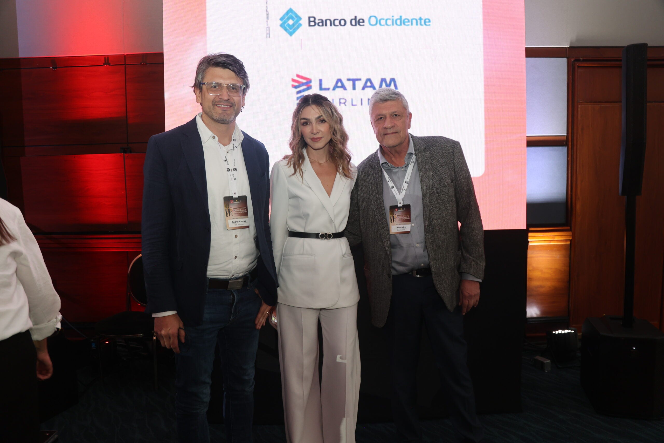 Andrés Cuervo, director de Marketing de BPS Solutions; Maritza Aristizábal, periodista de RCN y columnista del diario La República; y Jhon Jairo Beltrán, vicepresidente sales Latam de BPS Solutions.