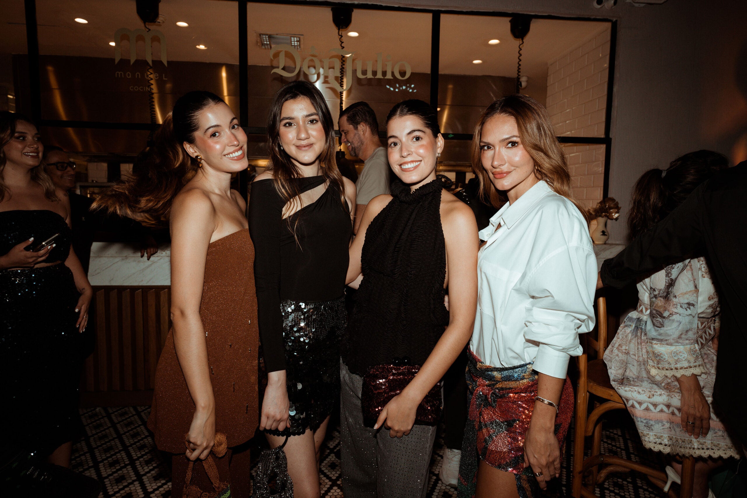 Daniela De León, Valentina Quintero, Melisa De León, influenciadoras; y Kimberly Reyes, actriz y creadora de contenido.