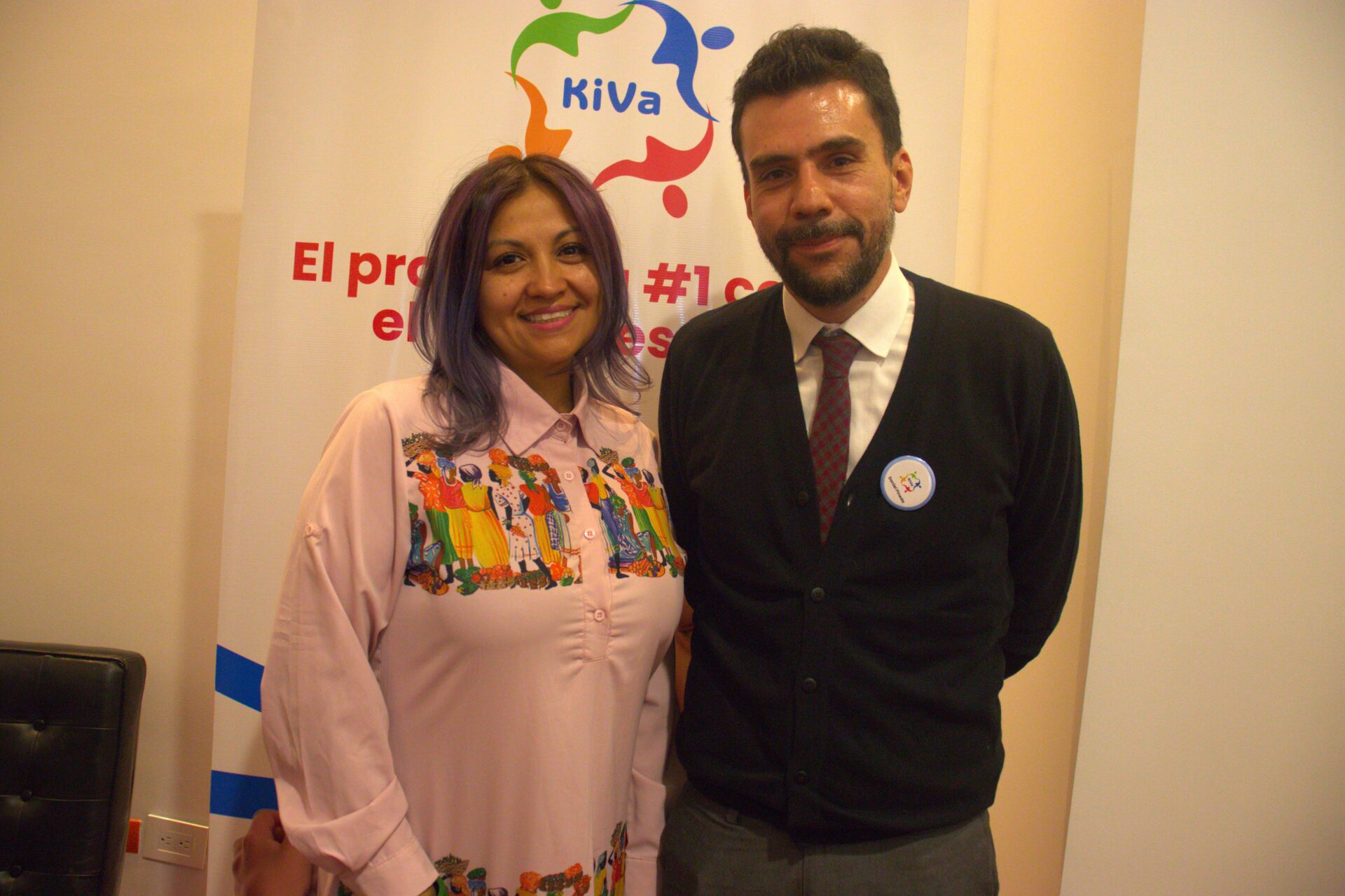 Katty Molano y Daniel Pineda, entrenadores de KiVa en Colombia.