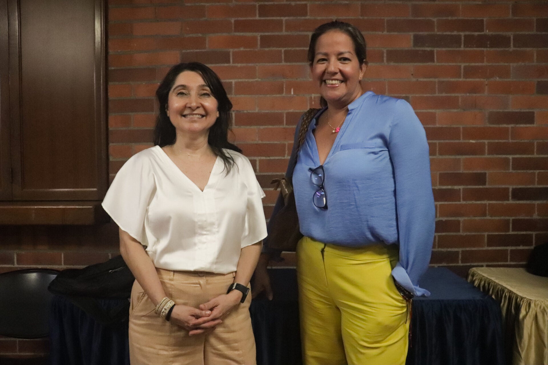 Marcela Betancourt, directora comercial del Fondo Nacional de Garantías para Valle y Cauca; y Sandra Callejas, consultora de cohesión y especialista en liderazgo.