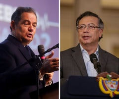 Germán Vargas Lleras, exvicepresidente de Colombia; y Gustavo Petro, presidente de Colombia