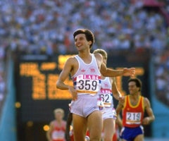 Sebastian Coe se lleva el oro en la final de 1.500 metros en los Juegos Olímpicos de Los Ángeles de 1984 Sebastian Coe se lleva el oro en la final de 1.500 metros en los Juegos Olímpicos de Los Ángeles de 1984