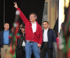 Gustavo Petro intervino en las manifestaciones por las reformas sociales