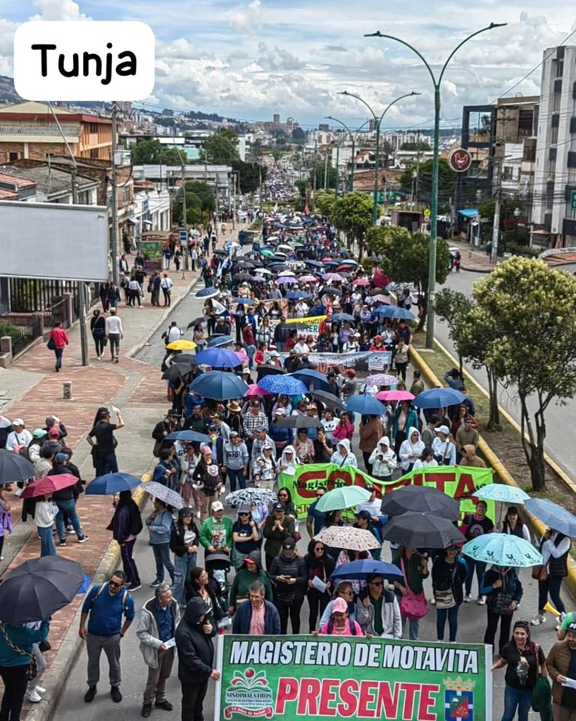 Protestas en Tunja