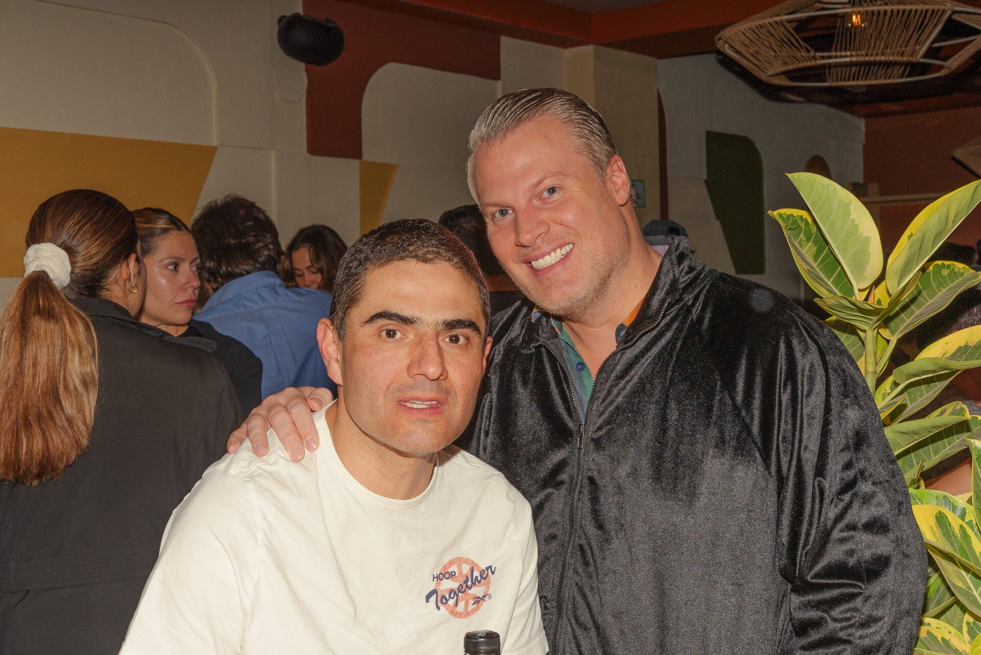 Vladimir Ruiz y Maurizio Mancini, empresarios que asistieron al evento.