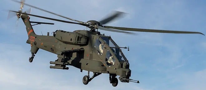 El helicóptero de ataque AW249 de Leonardo