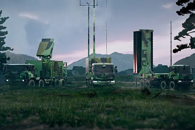 El sistema de Defensa aérea Samp/T de Mbda.