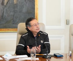 Presidente Gustavo Petro en consejo de ministros Presidente Gustavo Petro en consejo de ministros