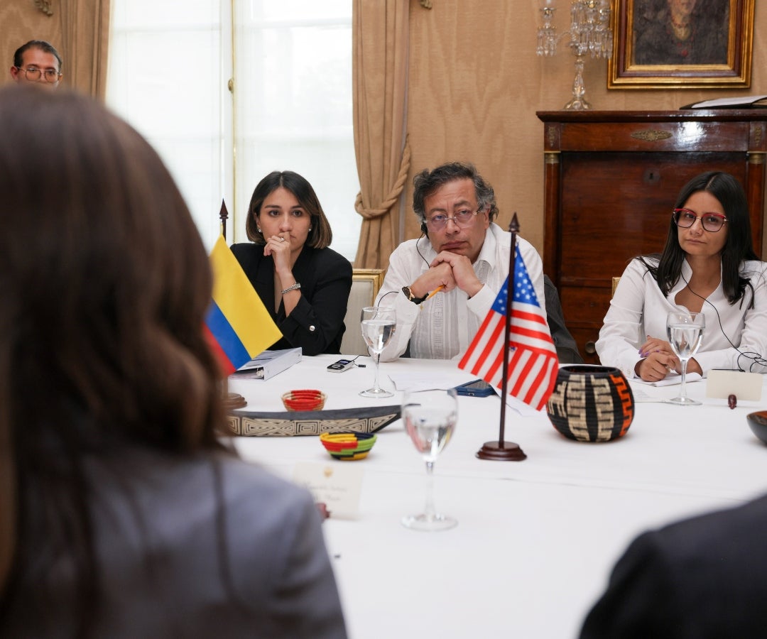 Presidente Petro se reunió con la Secretaria de Seguridad de los Estados Unidos, Kristi Noem