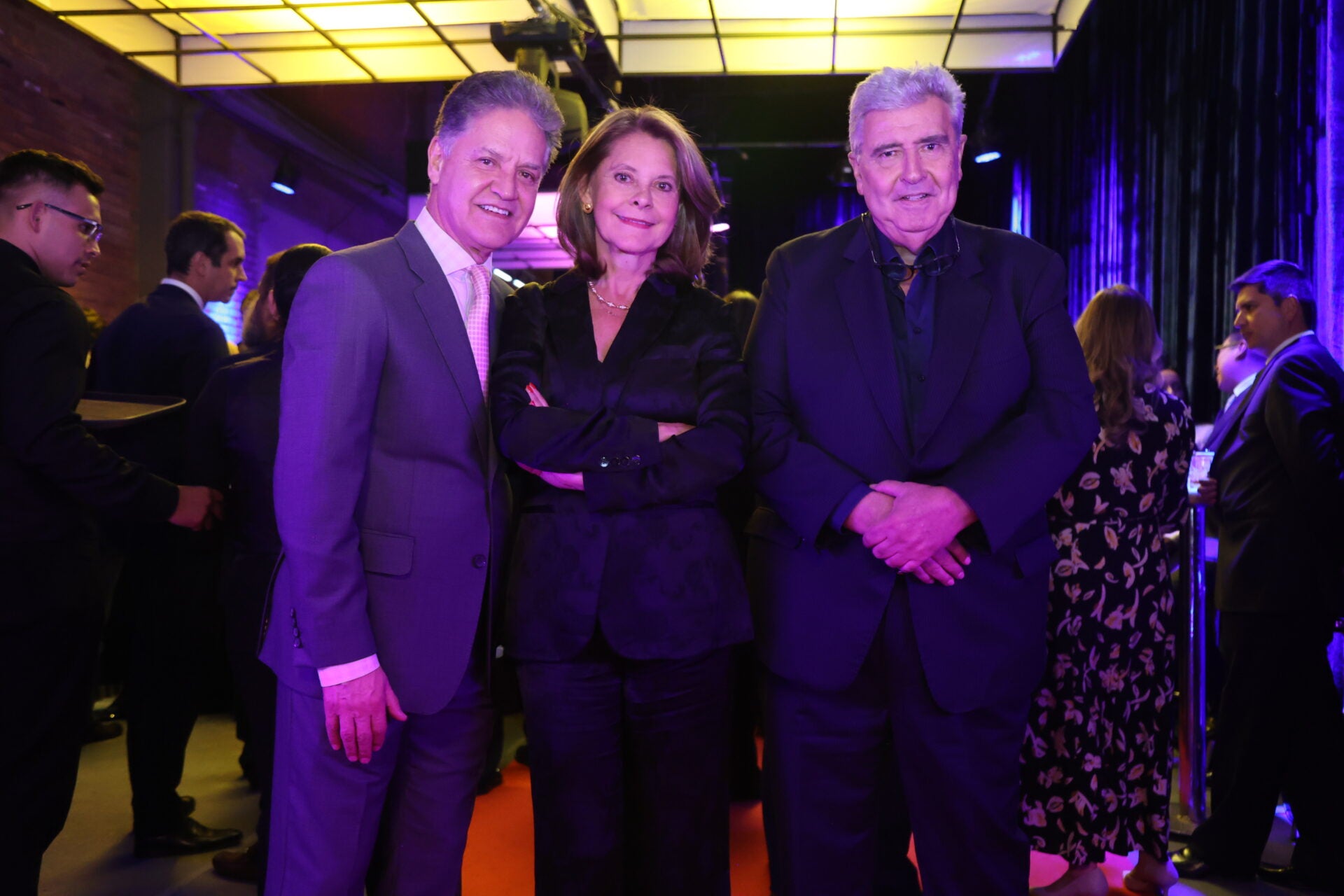 Álvaro Rincón, arquitecto; Marta Lucía Ramírez, exvicepresidente de Colombia; y Fernando Molina, expresidente de RCN Radio.