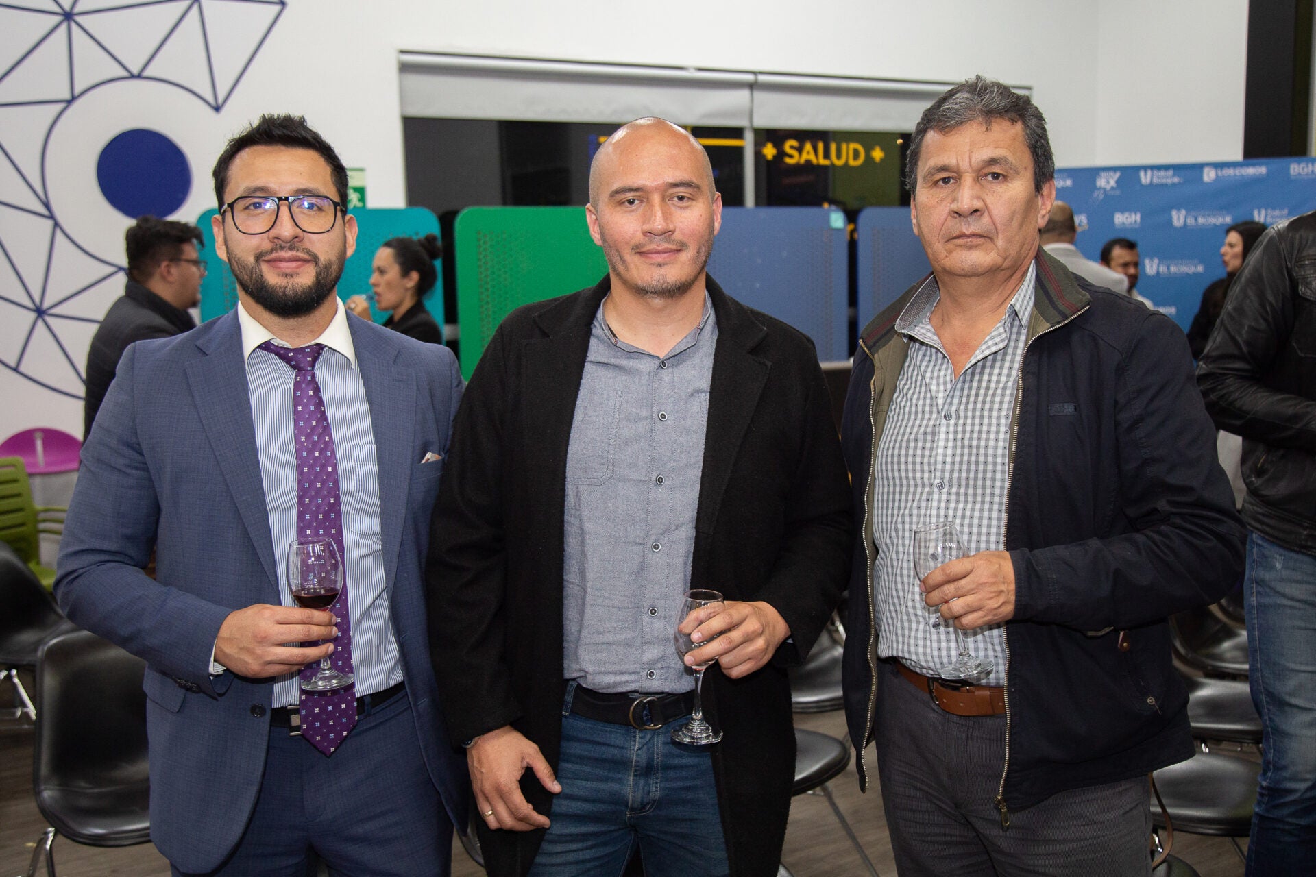 Wilmer Rodríguez, country manager de BGH Tech Partner Colombia; Diego Martínez, jefe de seguridad de Smart Data & Automation; y Edilberto Martínez, director de Tecnología Intradata.