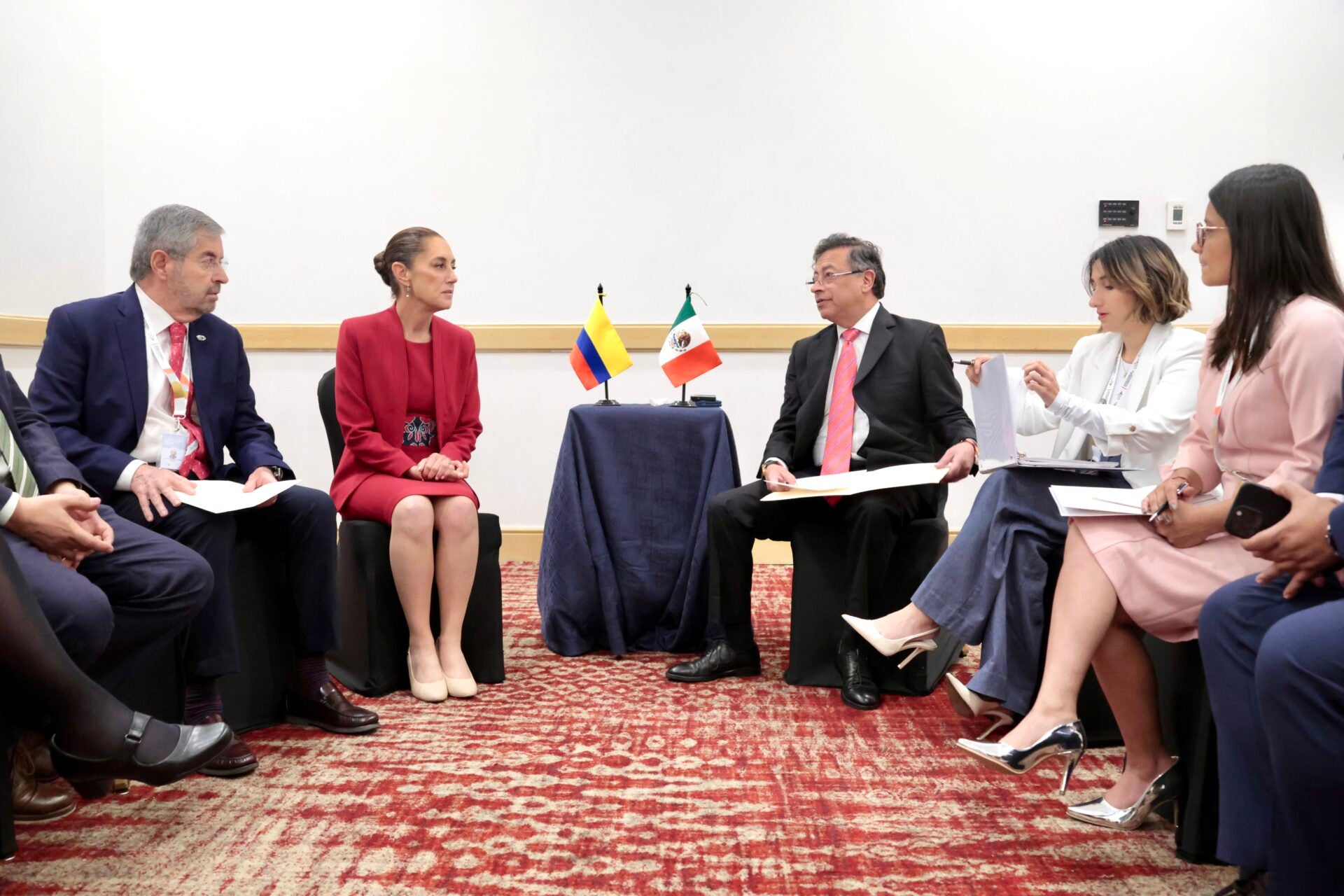 Presidente Gustavo Petro y Presidente de México, Claudia Sheinbaum