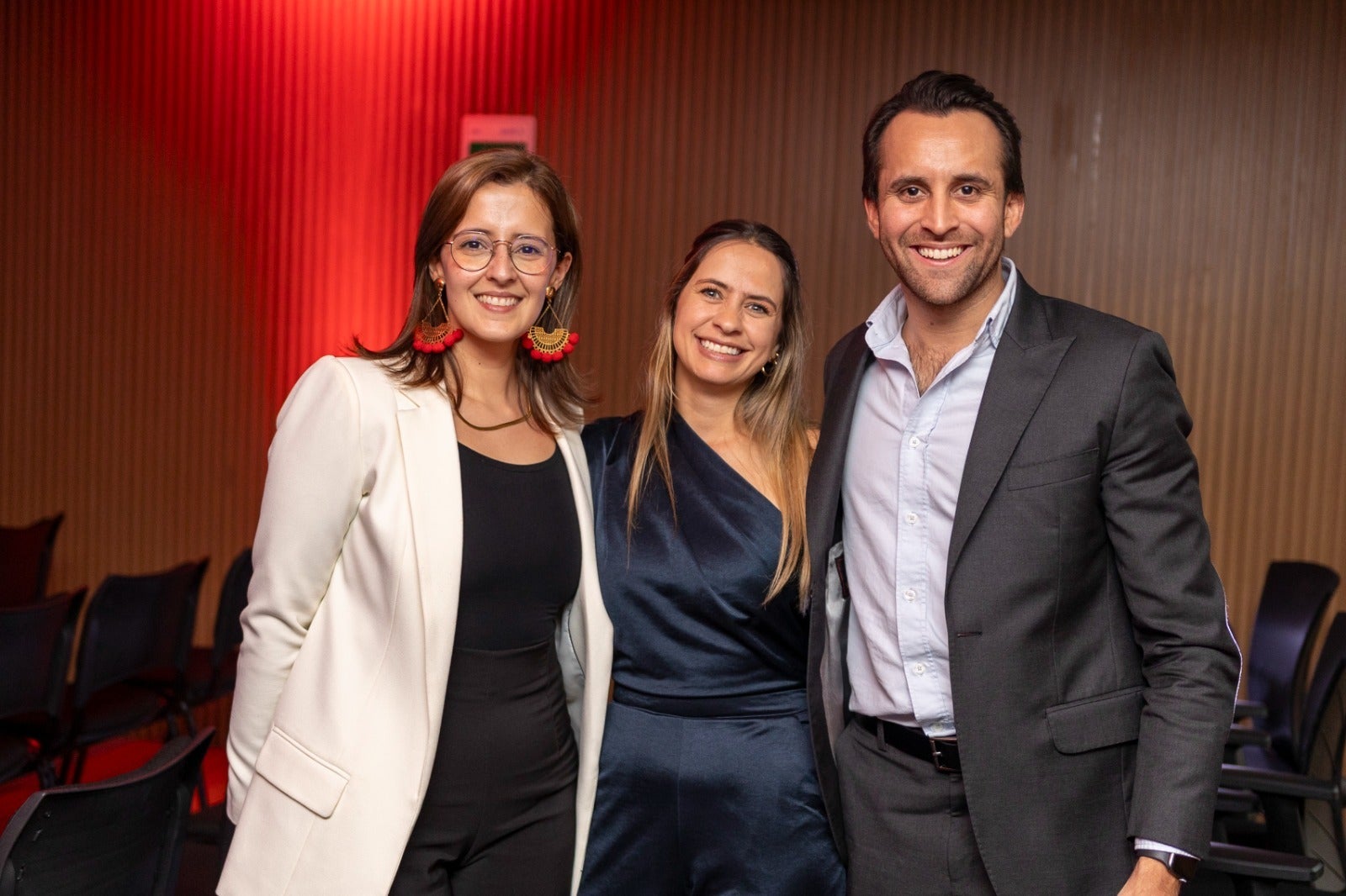 Diana Álvarez, head de Retail-Turbo en RappiCol; Catherin Mora, directora de RR.HH. en Rappi Col, y Sebastián Jaramillo, head de RappiAds Col.