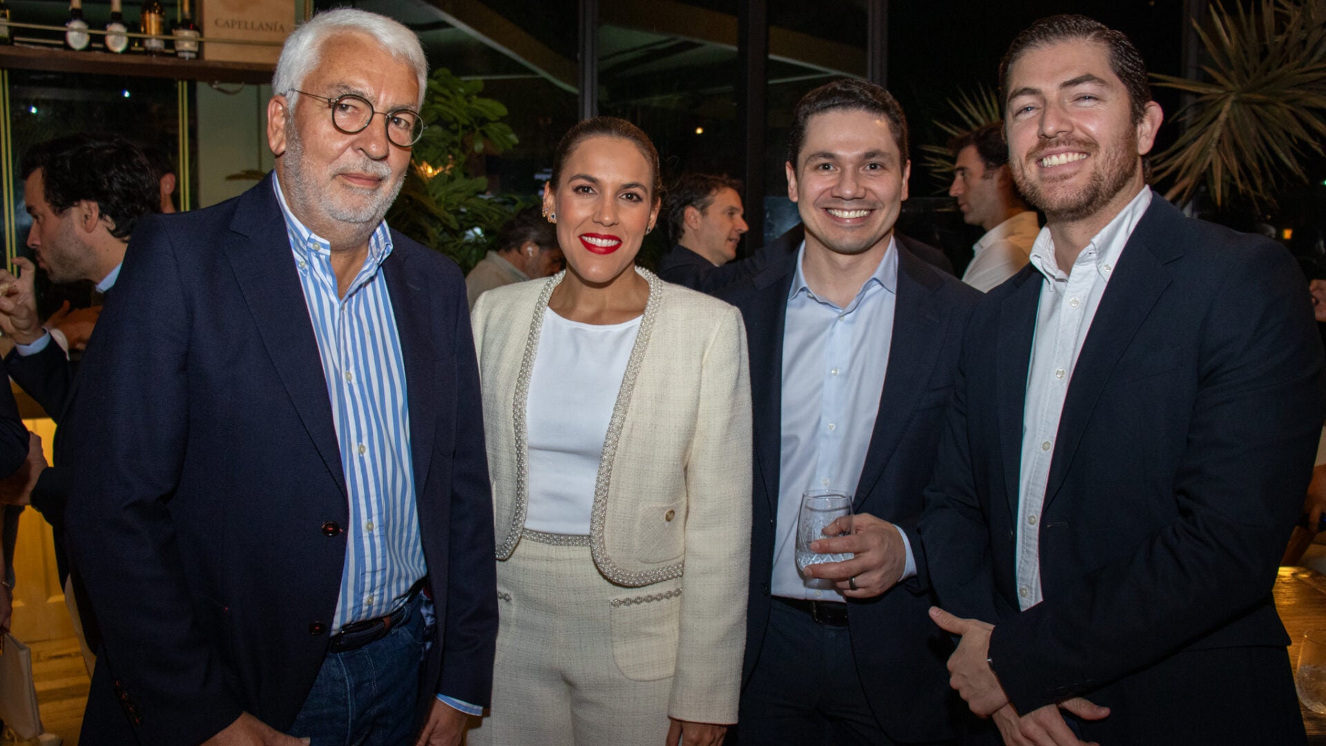 Darío Solórzano, CEO de Winter Capital; Paula Pineda, manager de Endeavor Colombia en Medellín; Julián González, senior associate banker en J.P. Morgan; y Esteban Urrea, founder & managing partner de Vertical Partners Fund.