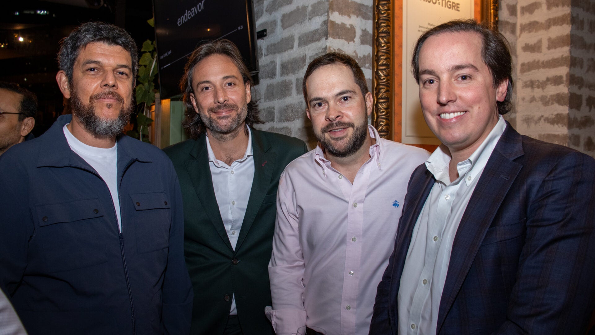 Jorge Soto, CEO y cofundador de Alegra; Miguel Piedrahita, director general de NoName; Sebastián Molina, fundador de Biury; y Alejandro Arango, CEO de Magneto.