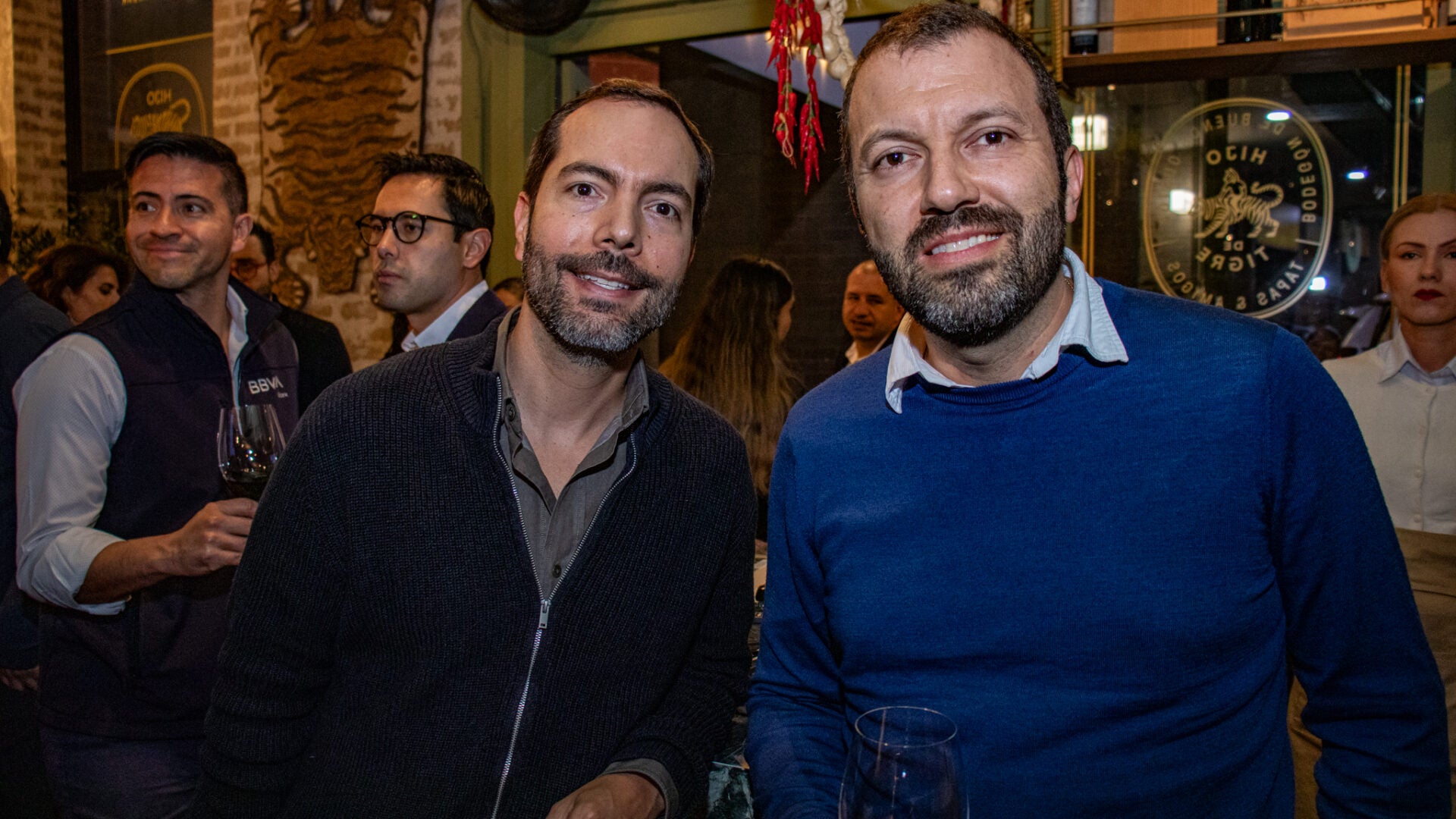 Daniel Vásquez, managing partner de K50 Ventures; y Juan Esteban Sanín, socio internacional de Mazars.