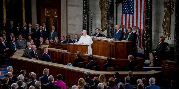 El Papa Francisco en el Congreso de Estados Unidos en 2015.