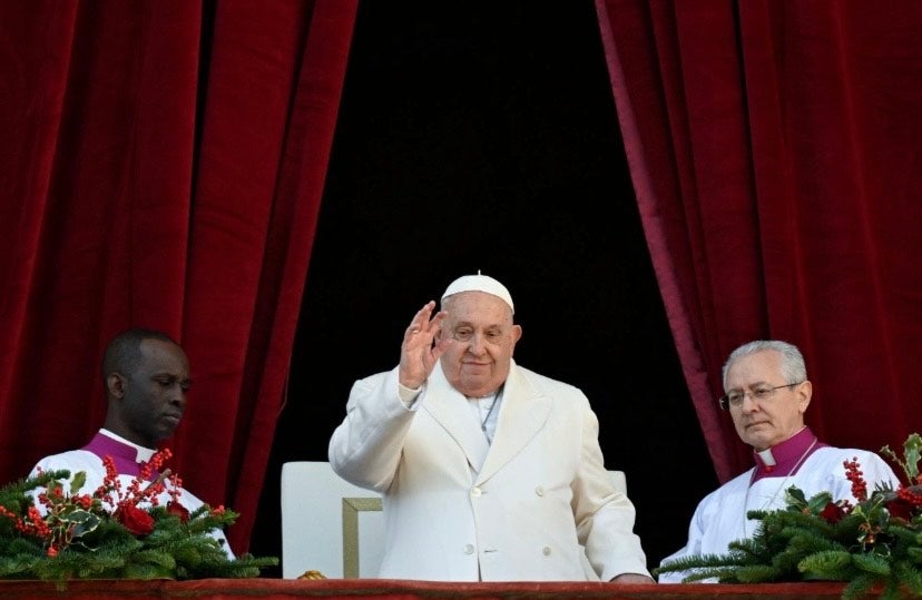 El Papa Francisco en la eucaristía de navidad.