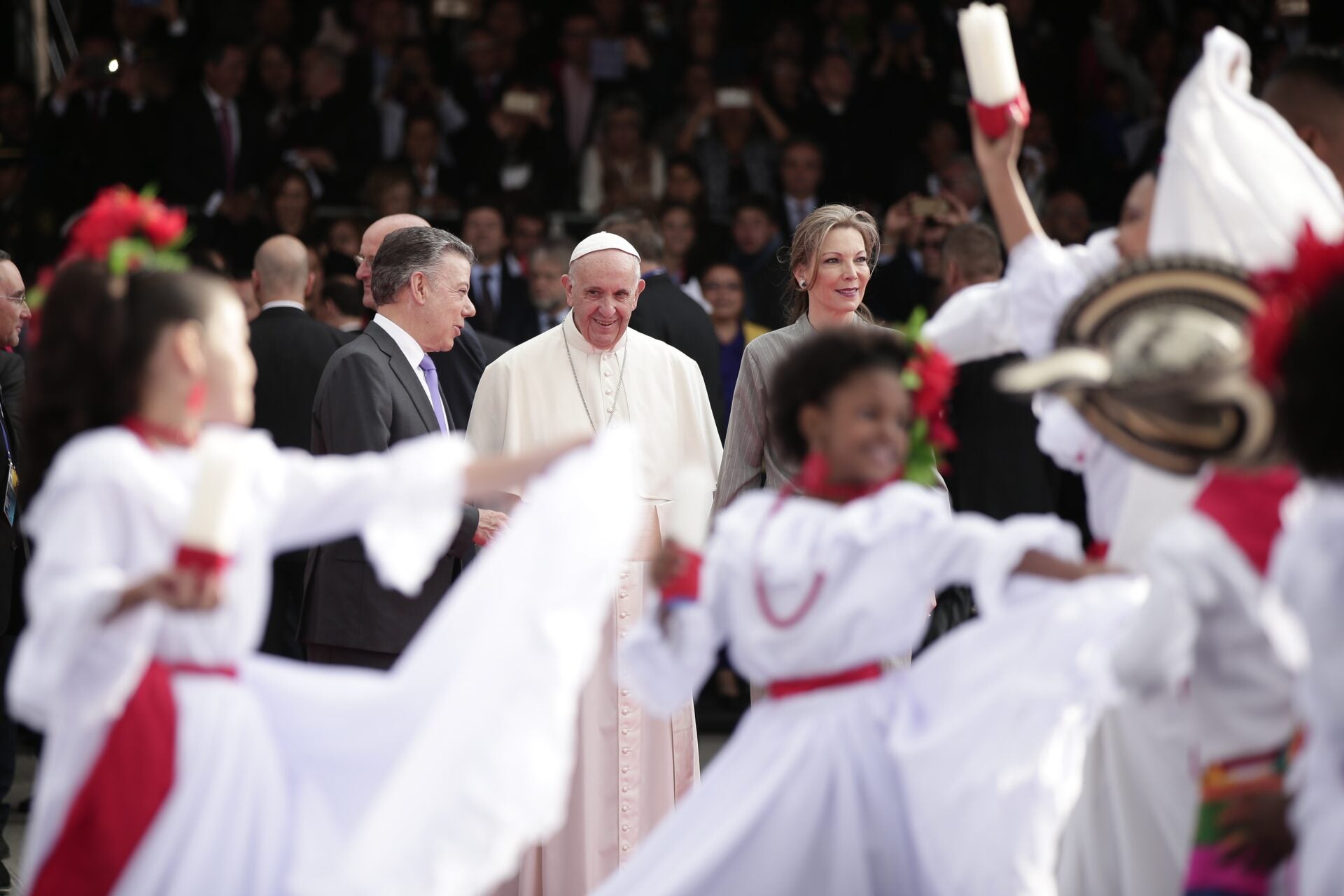 Acto de despedida del Papa Francisco en Colombia