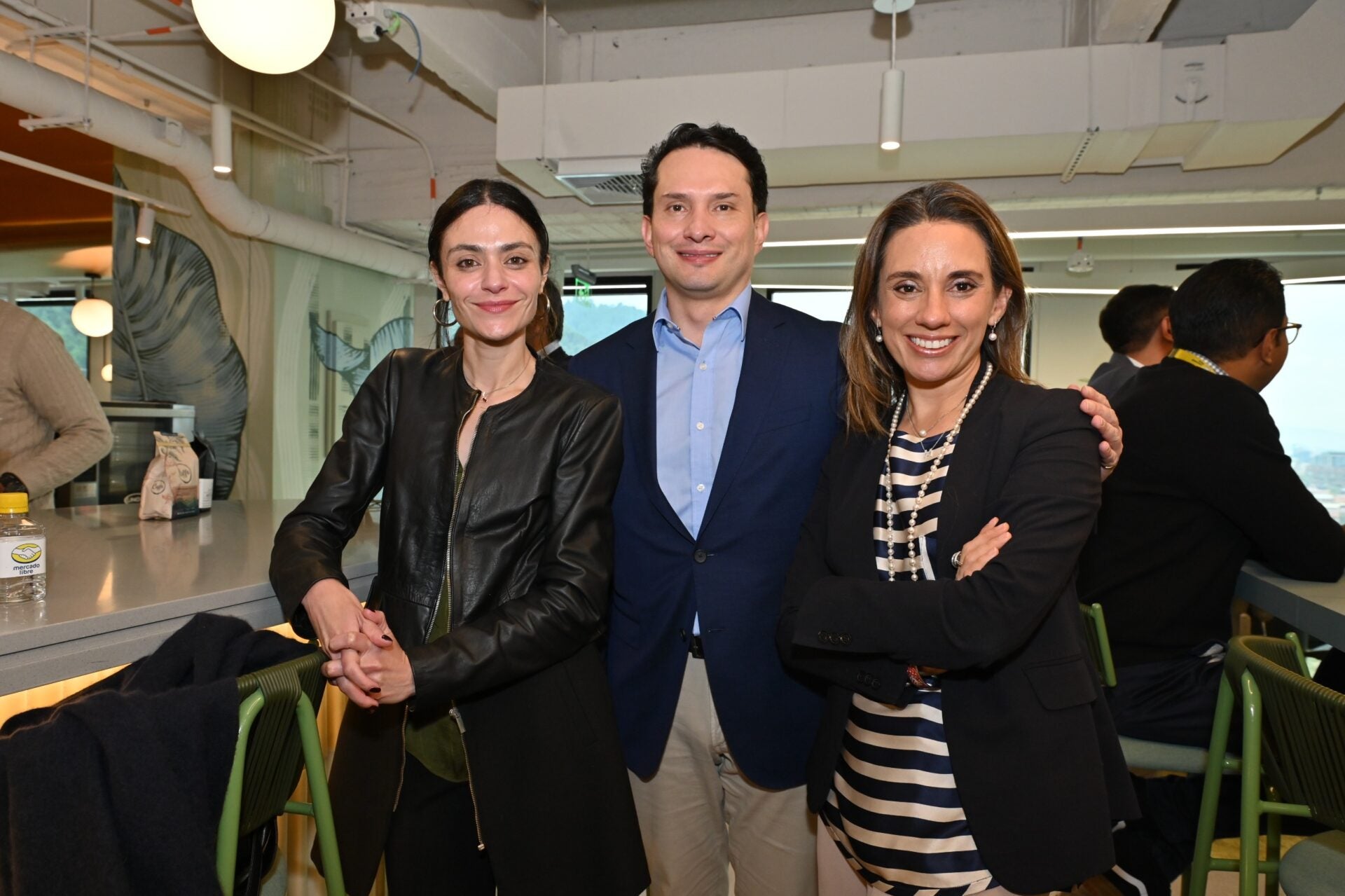 María Paula Arenas, vice president of investment de ProColombia; Max Vergara, gerente de inversion en Procolombia; y María Fernanda Quiñones, presidente ejecutiva de la Cámara Colombiana de Comercio Electrónico.
