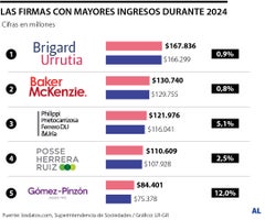 Las firmas con más ingresos durante 2024