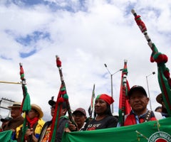 Protestas de comunidades indígenas en Valle del Cauca