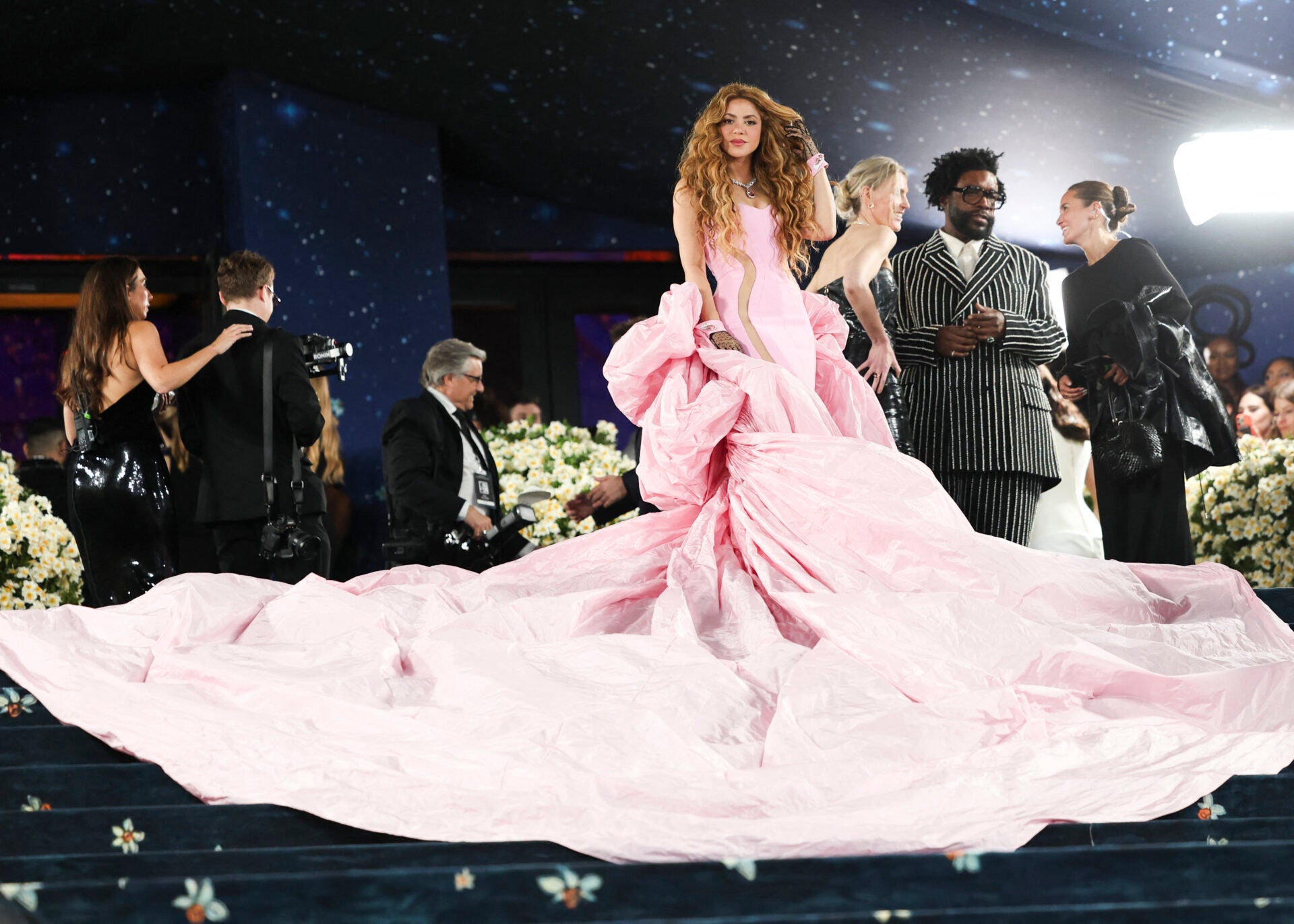 Shakira, cantante, durante su aparición en la Met Gala.