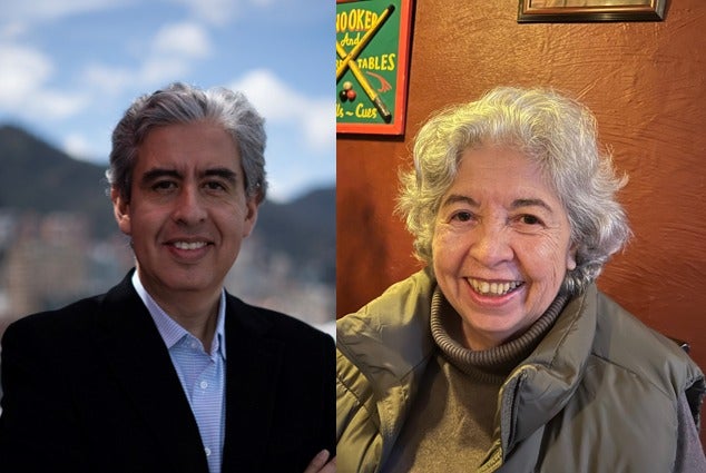 Fabio Galán, presidente de Acerías Paz del Río, y su madre, María Antonieta Sánchez.