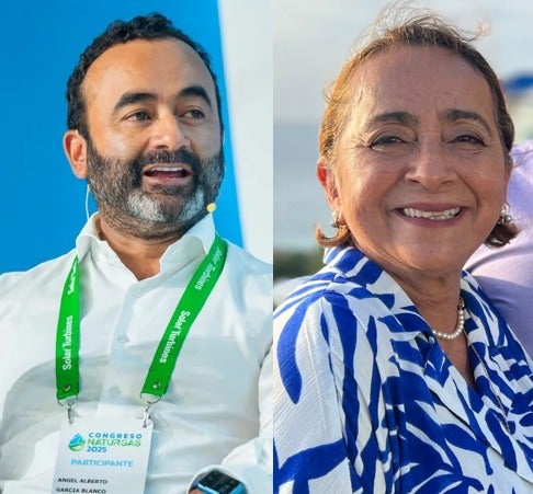 Alberto García, country manager de Drummond Energy, y su madre, Alina Blanco.