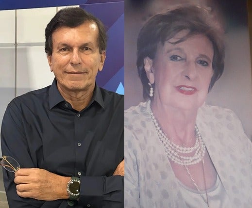 Rafael Marín, presidente de constructora Marval, y su madre, Luz Marina Valencia.