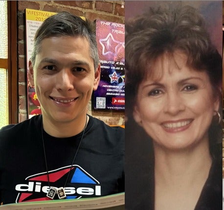 Hugo Zurek, gerente de Supergiros, y su madre, Carmen Elisa Benitez.