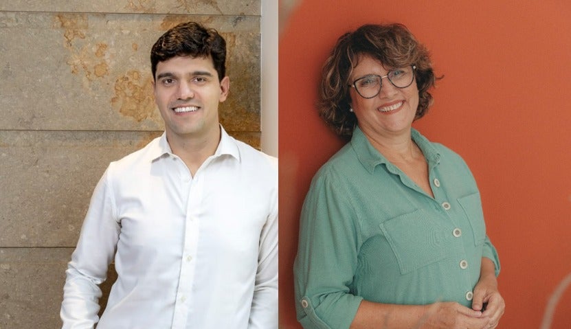 Diogo Elías, CEO de Avianca Cargo, y su madre, Isa Nunes Cortés.