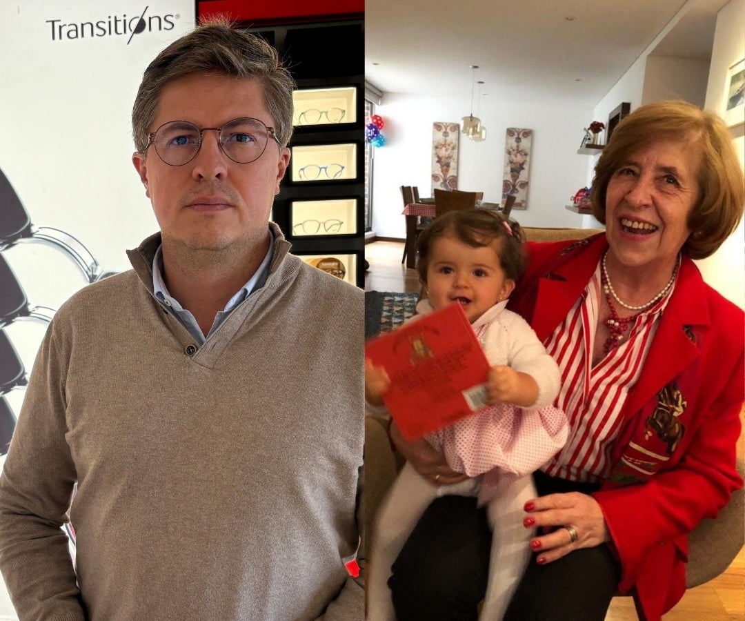 Felipe Laverde y su mamá